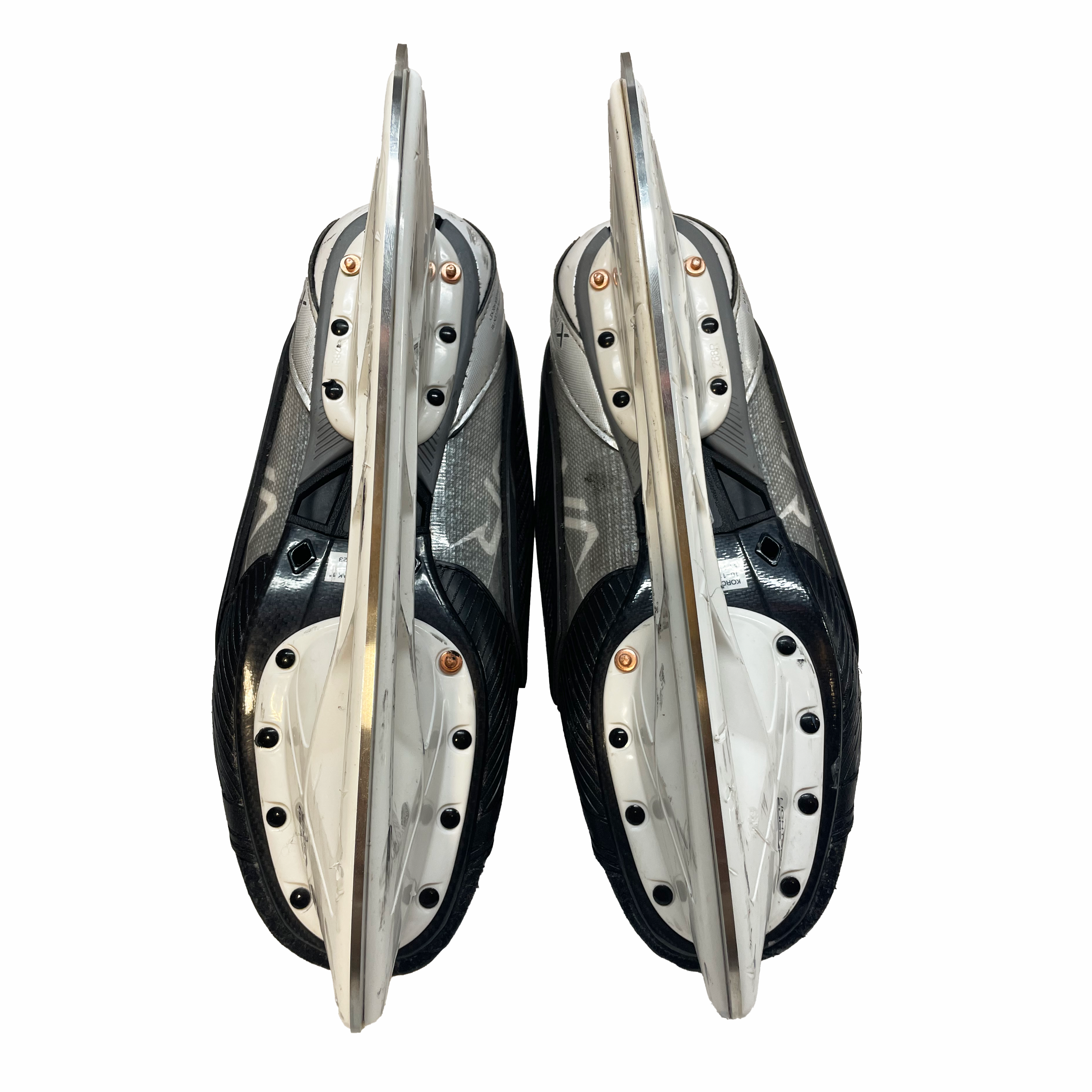 Bauer Vapor Hyperlite – Patins de hockey Pro Stock d'occasion avec bloqueurs de tirs – Taille 10E